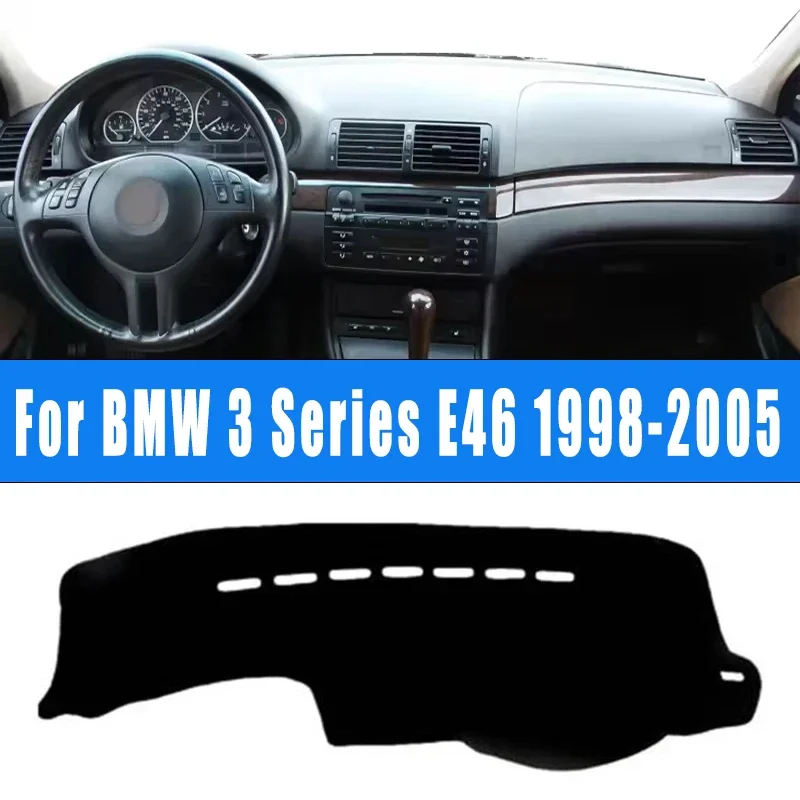 

Car Dashboard Mat Dash Cover Central Control Pad Nonslip Cape Sunshade Accessories For BMW 3 Series E46 1998-2005 1999 2000 2001