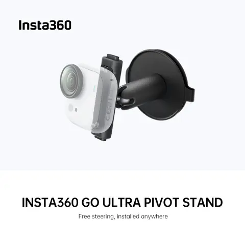Supporto Pivot originale Insta360 per supporto adesivo GO Ultra originale 360 °   Sgancio rapido magnetico ad angolo regolabile