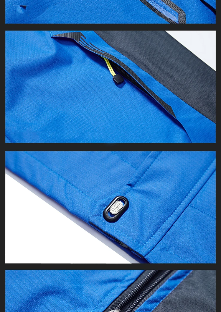 TRVLWEGO Herren-Herbstjacke, Outdoor-Sport, Wandern, Mäntel, Camping, mit Kapuze, winddicht, wasserabweisend, Regen, Angeln, Reisen – Detail 19