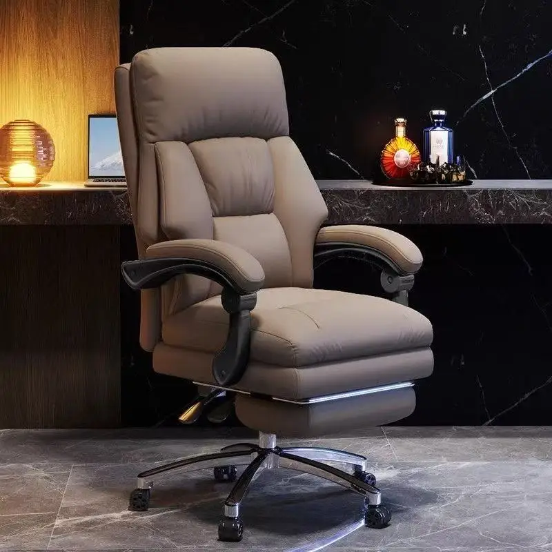 Home Office Chair, Reclining Lounge Computer Seat,Light Luxury Executive Swivel Chair,Sturdy Freely Movable Comfortable Backrest