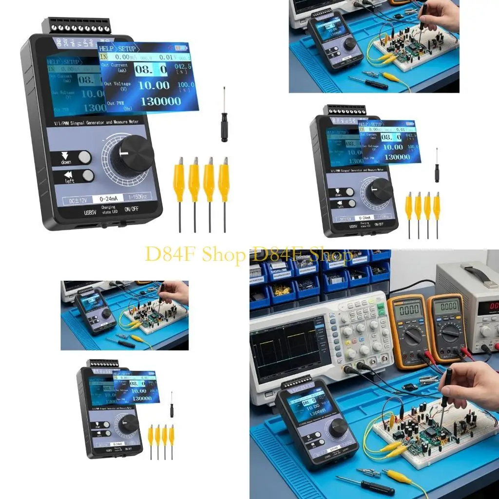 D84F Handheld Output and Reading Meter with 24V Input, Current Source Function and Output for Industrial Automation Service Work