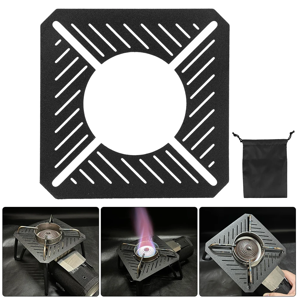 Grill Hot Plate Aluminum Alloy Metal Insulation Board Lightweight Camping Burner Heat Shield for Soto 310 Stove