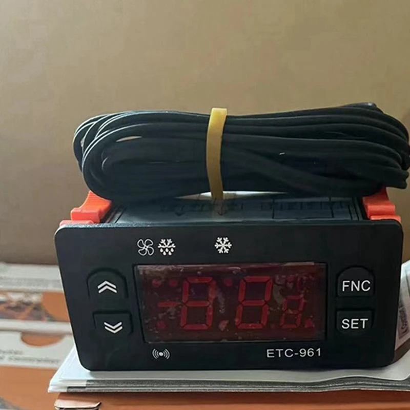 Imagem -05 - Controlador de Temperatura Controle de Umidade Termômetro Higrômetro Alarme Frigorífico 220v Ntc Sensor 5x Etc-961
