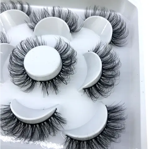 New 5 pairs 8-25mm natural 3D false eyelashes fake lashes makeup kit Mink Lashes extension mink eyelashes maquiagem