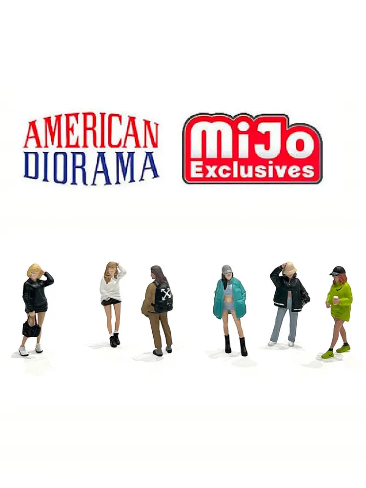 

American Diorama 1:64 Figure Set - Metro Girls Collection of alloy figure car decoration gift