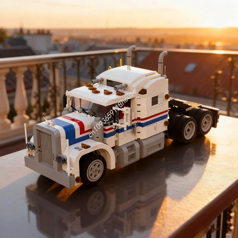 

1003 детали MOC: Современная модель-переосмысление «Дорожный грузовик» — конструктор, архитектурный набор для сборки своими руками, креативный подарок на Рождество для детей