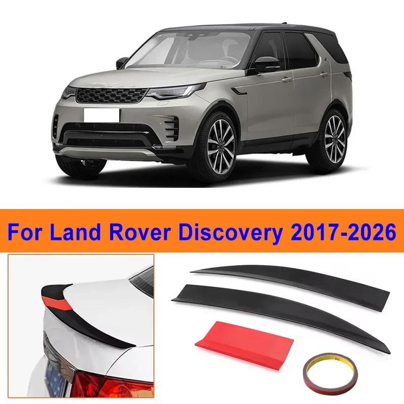 

For Land Rover Discovery 2017-2026 3-Section ABS Rear Trunk Spoiler 115-125cm Adjustable Sports Decor Top Wing Car Parts