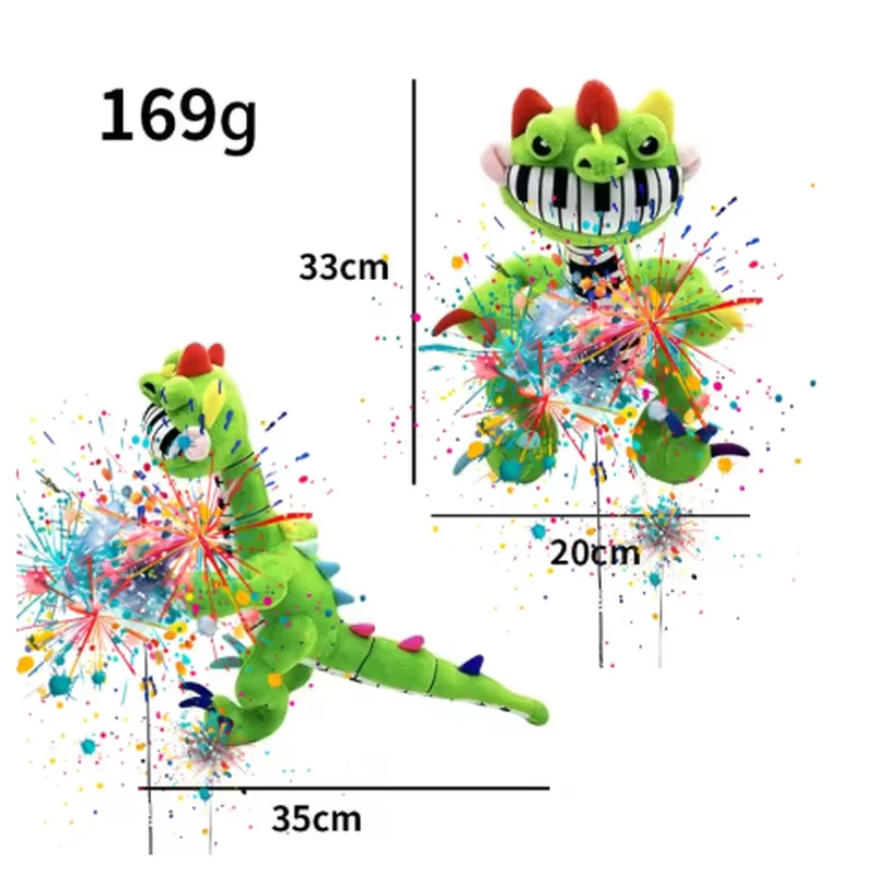

Poppyed Pianosaurus Cartoon Plush Doll Anime Nightmare Game Plushie Stuffed Pillow Doll Kids Birthday Gift Ornament Toy