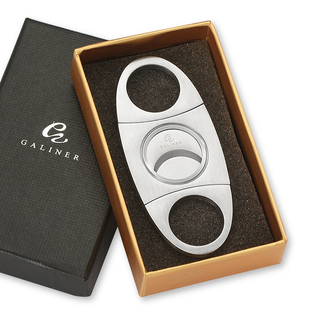 Cortador de Cigarros GALINER Puro New Charuto Clipper, Guillotina para Cigarros con Caja de Regalo, Accesorios, Tijeras para Cigarros