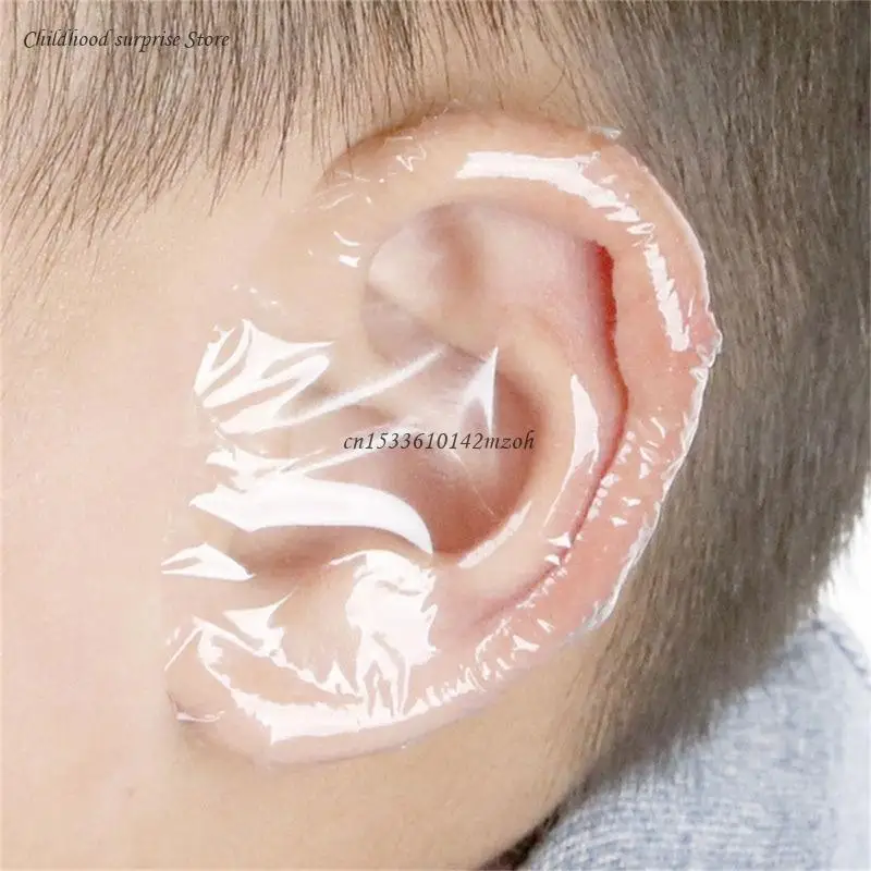 20/40/100pcs Child Ear Stickers Waterproof Baby Infant Shower Earmuffs Disposable Ear Cover for Swimming Bathing Dropship