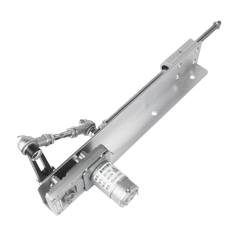 Siłownik liniowy DC 24V z regulowaną prędkością, skok 6-20 cm, cichy silnik posuwisto-zwrotny do samodzielnego montażu urządzeń automatyki, elektryczny siłownik z regulacją skoku. — 2