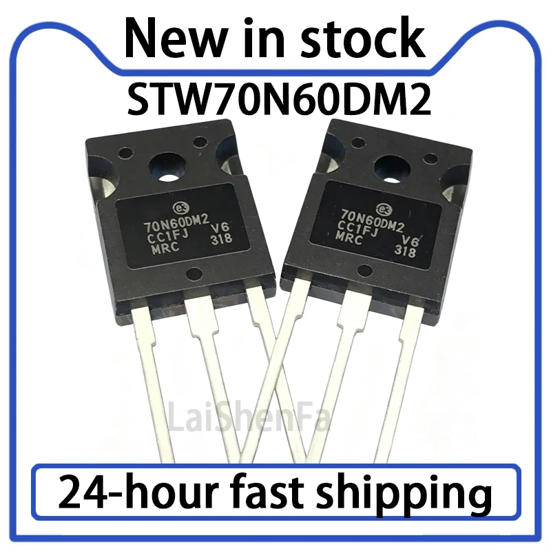 1PCS New 70N60DM2 STW70N60DM2 TO-247 MOSFET 70A600V in Stock