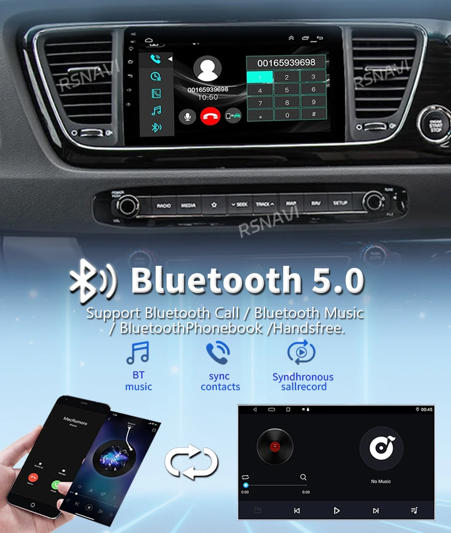Android 16 Multimedia-Player für Kia Carnival YP Sedona 2014-2020 Navigations-Autoradio 2k Bildschirm GPS Carplay Stereo-Headunit – Detail 7