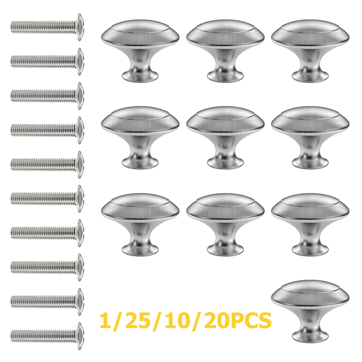 25 stücke Edelstahl Schrank Griffe Runde Schublade Knöpfe Küche Schrank Türgriffe Schublade Knöpfe Mode Möbel Hardware Heißer