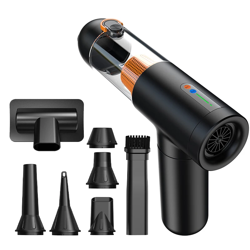 Handheld Powerful Suction Wireless Mini Vacuum Car Cleaner Battery Operated Cordless Portable Car Vacuum Cleaner with Air Blower