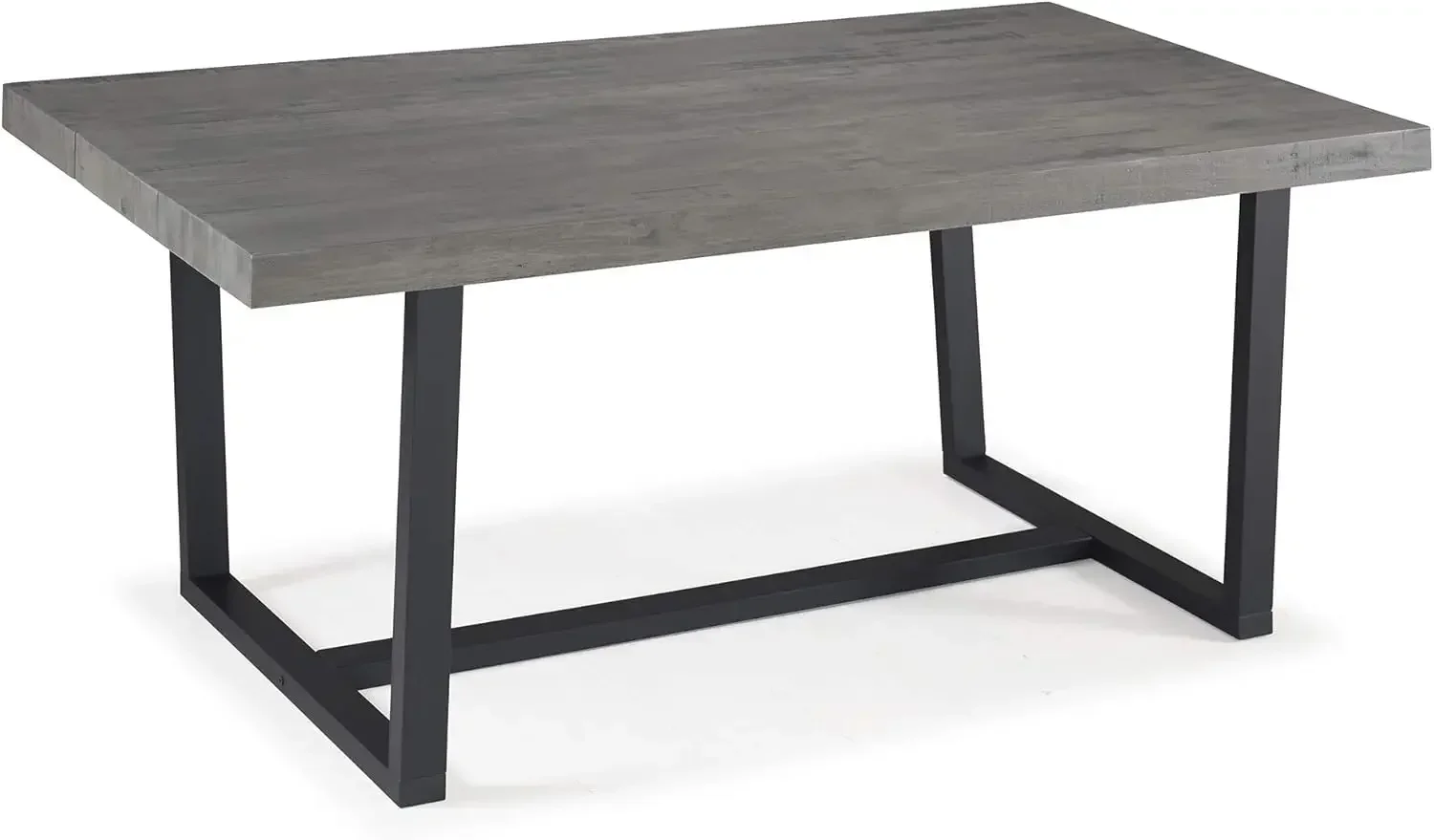 Andre Modern Solid Wood Dining Table, 72 Inch, Grey