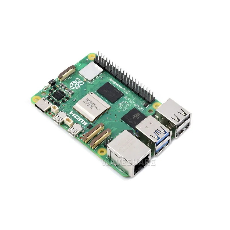 Raspberry Pi 5, Options for 2GB/4GB/8GB RAM, BCM2712 processor, 2.4GHz quad-core 64-bit Arm Cortex-A76 CPU