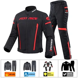 Giacche Moto impermeabili giacca Moto pantaloni tuta giacca motore per uomo donna protezione CE integrata accessori Moto