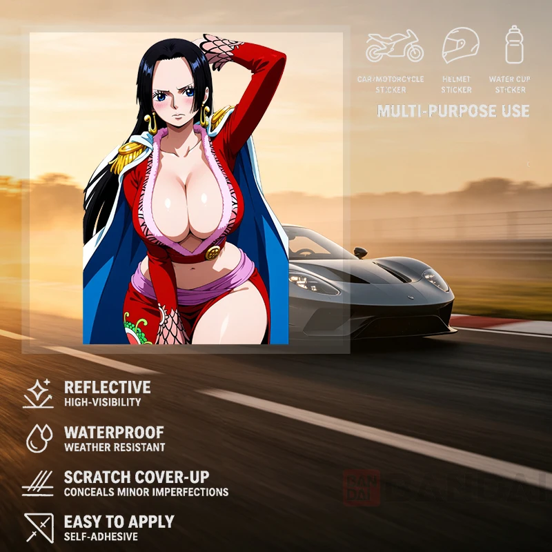Car Stickers Manga Anime Girl Vinyl Decal Waterproof Die Cut UV Resistant for Car Body Trunk Bike Home Wall Auto Decor