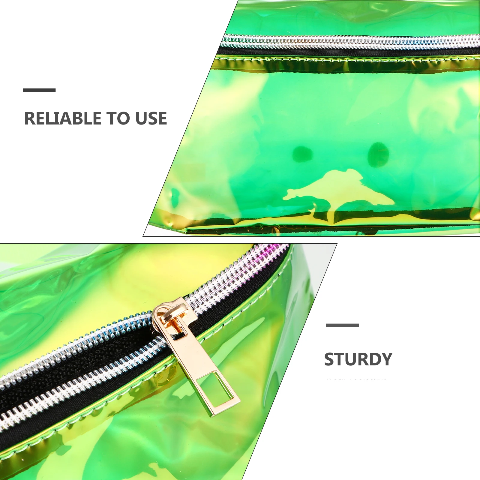 

1Pcs Transparent PVC Chest Bag Water Resistant Waist Fanny Pack Durable Crossbody Bag for Women Tickets Passport Wallet