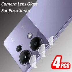 4 Set HD Camera Lens Protective Film For Xiaomi Poco M6 Pro 4G Back Camera Protector Little X6 F6 X6Pro F6Pro 5G Rear Lens Glass