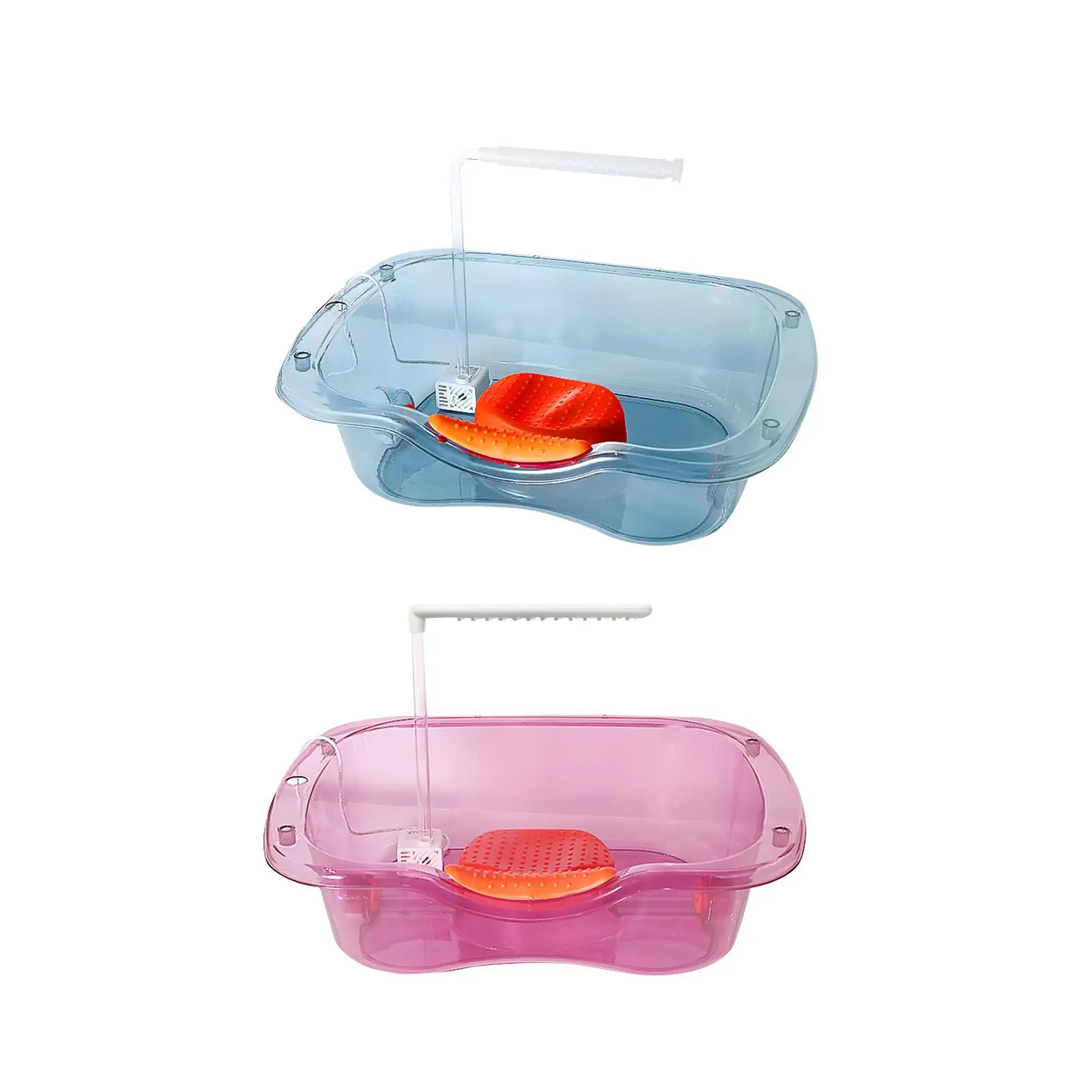 وعاء شامبو بجانب السرير حوض شامبو لكبار السن والمعاقين طريح الفراش حوض غسيل الشعر القوي المحمول لسرير صالون المنزل بالوعة