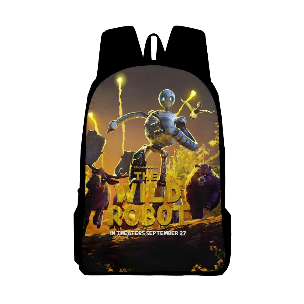 Tas Ransel Anime The Wild Robot, Tas Ransel Pelajar Mode Ekspor