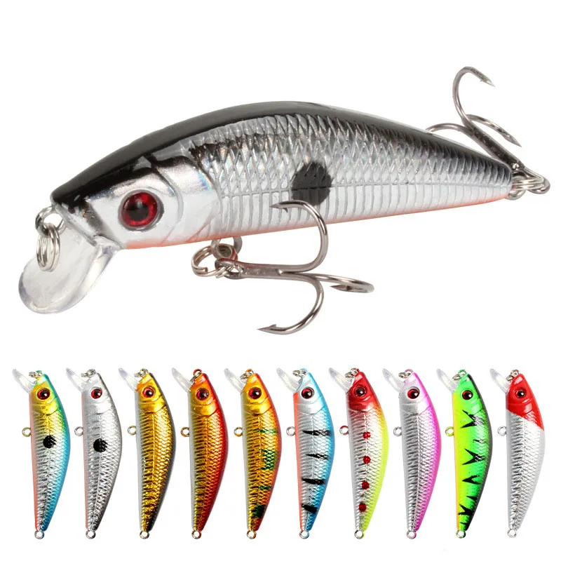 

1pcs Fishing Lure 70mm/8.2g Minnow Crankbait Wobblers 3D Eyes Perch Artificial Bait Pike Carp Bait Swim Bait Fishing Pesca