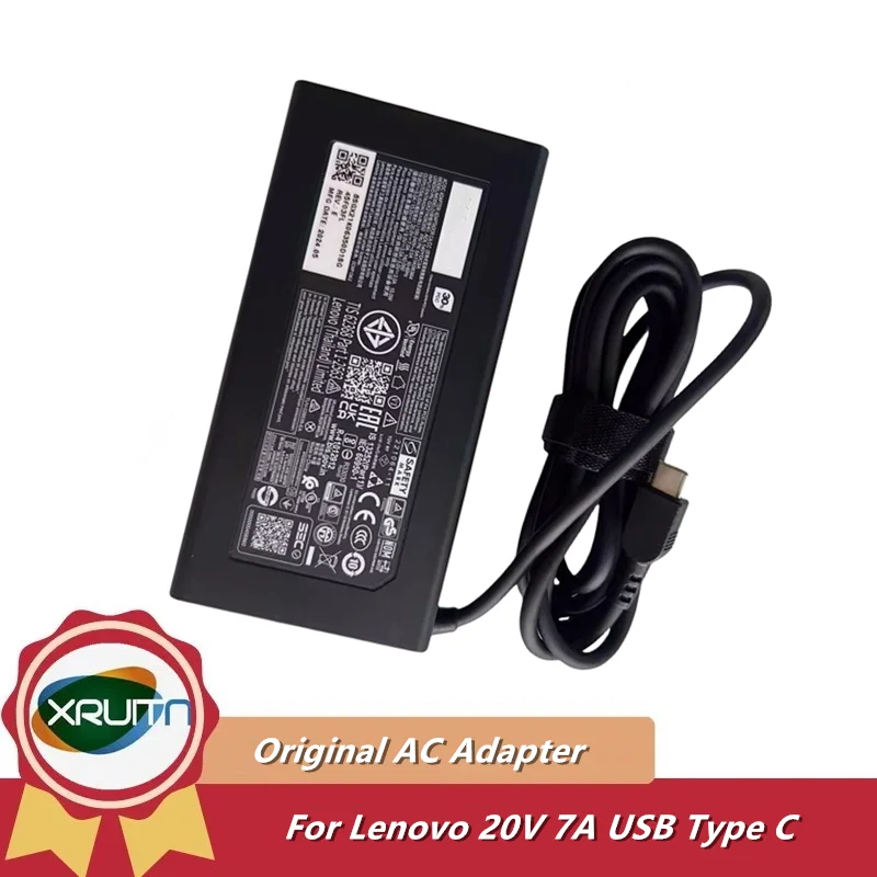 

20V 7A 140W Type-C Original AC Adapter Charger for Lenovo Pro 14 IAH5R 2023 Power Supply ADL140YDC3A ADP-140CB BA 5A11K06364