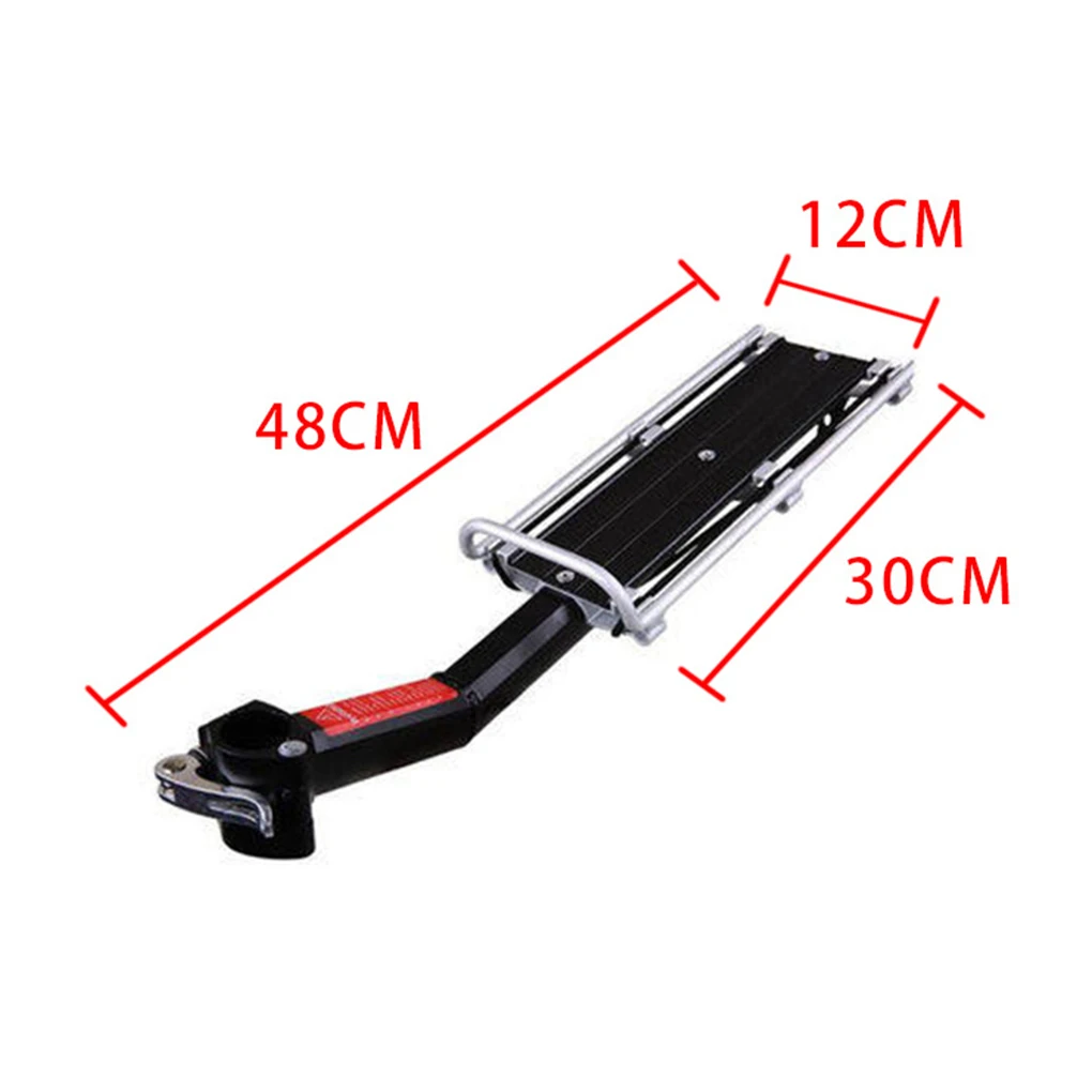 Bike Aluminium Alloy Seat Post Mount Rear Carrier Rack Quick Release Bicycle Cargo Universal Rear Mount