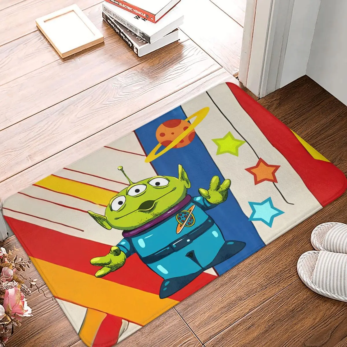 Little Green Man Bathroom Mat Toy Story Doormat Living Room Carpet Entrance Door Rug Home Decoration