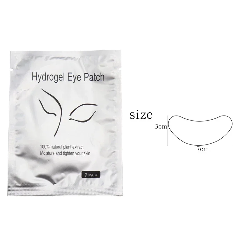 جل لصقة إطالة الرموش ، خالي من الوبر ، ملصق تحت العين ، لوازم رفع الرموش ، بقع هيدروجيل ، أداة مكياج نسائية ، 50 زوجًا #2