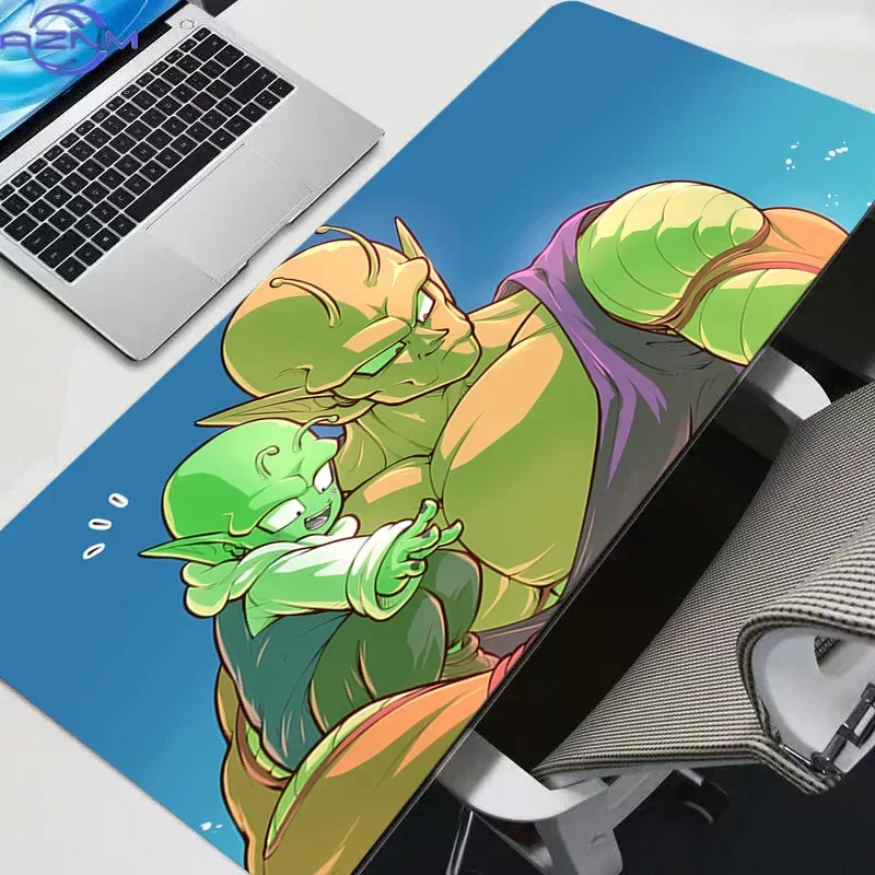 Dragon Ball Piccolo and Dende Anime Mouse Pad, Rubber Non Slip Gaming Desk Mat, Bright Blue Background HD Print Mouse Pad, Smoot