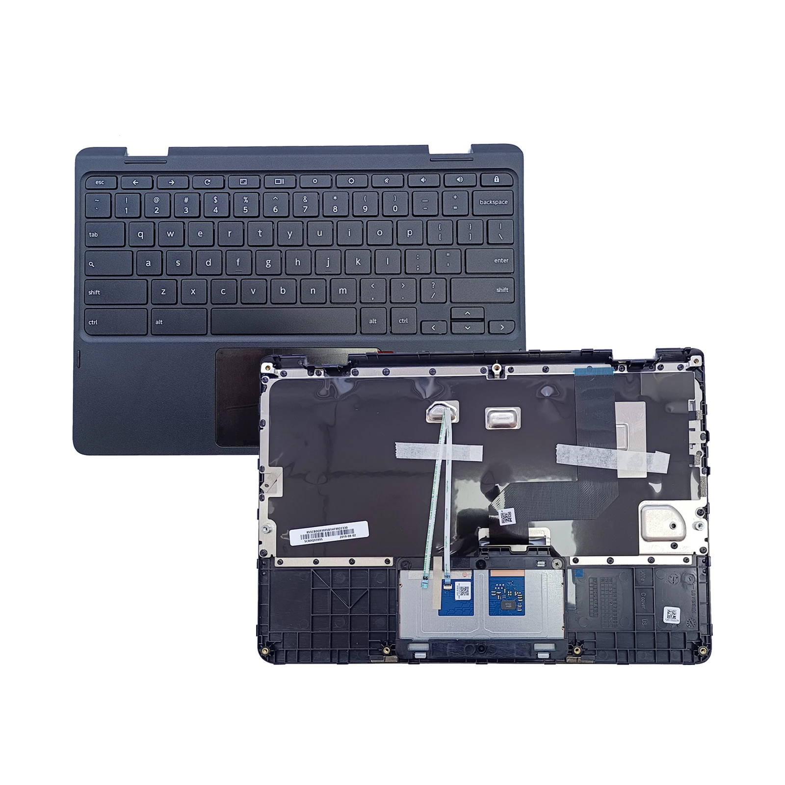 New Laptop Upper case or Palmrest with Keyboard and Touchpad For Lenovo Chromebook 300E 1st Black 5CB0Q93995