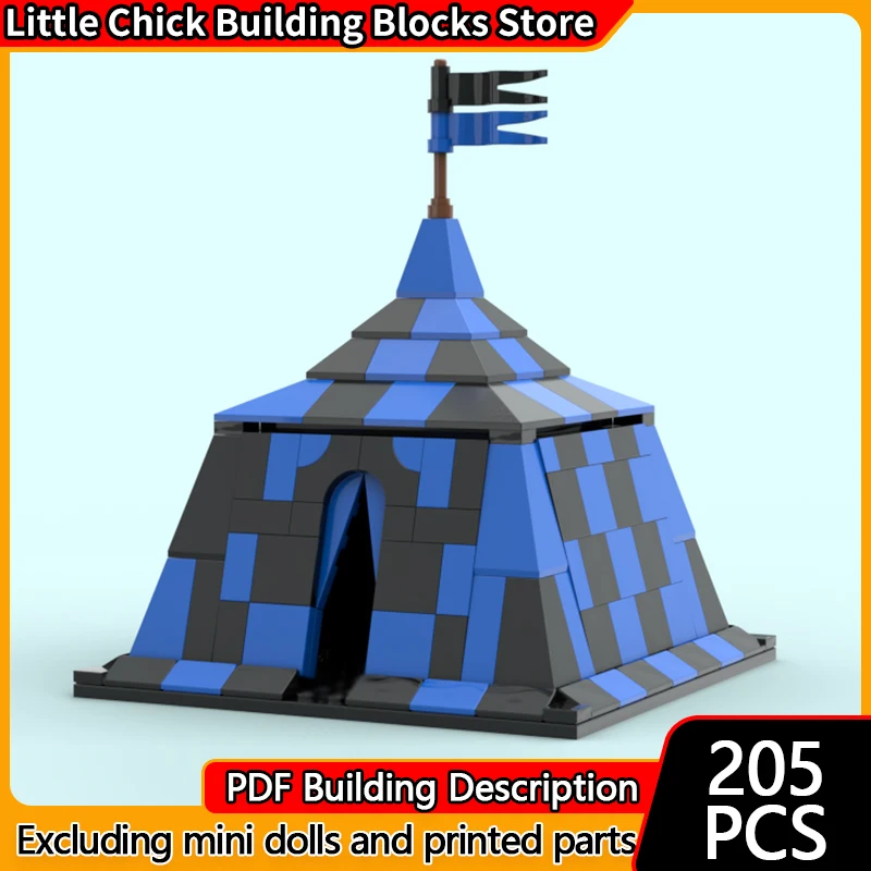 

Medieval Castle Model MOC Building Bricks Large Tent Residence Modular Technology Children Holiday Gifts Assemble Toys Suit