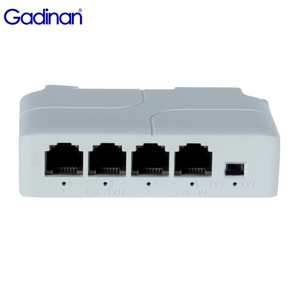 

Ретрансляторы Gadinan Ethernet PoE с 1 на 3 портами для быстрого IEEE802.3af/at 10/100M выходная мощность переключатели Plug and Play NVR IP-камеры