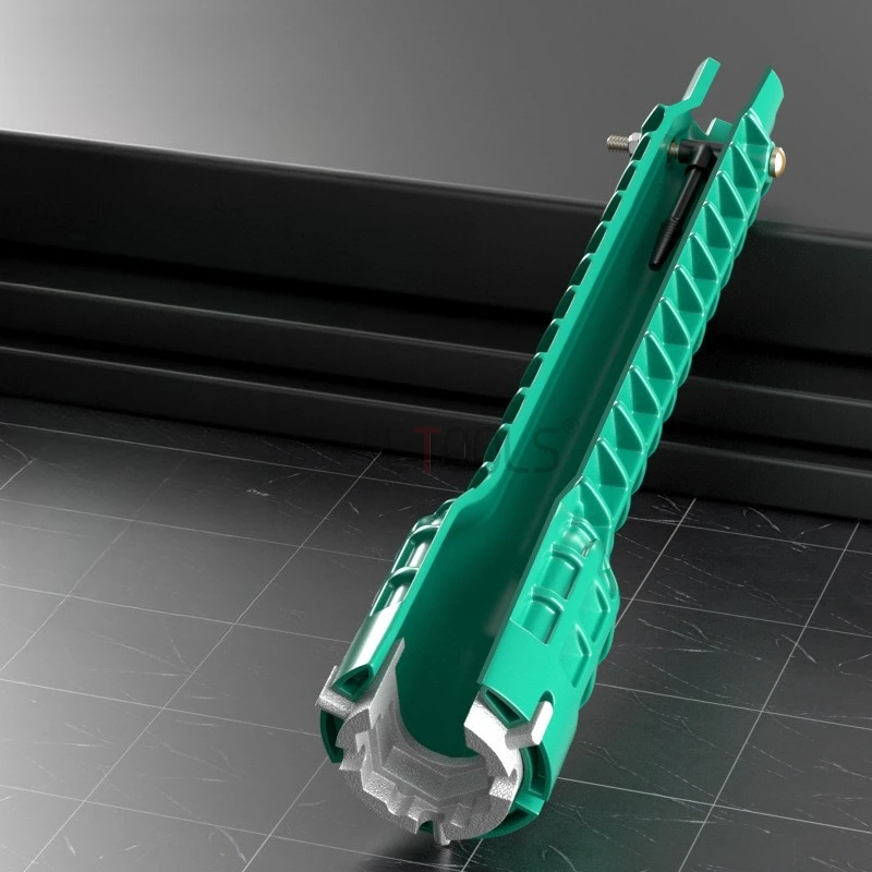 

8-in-1 Sink Wrench Durable Plastic Replaceable Sleeve Loosening Device Bathroom Multi Functional Installation Disassembly Tools