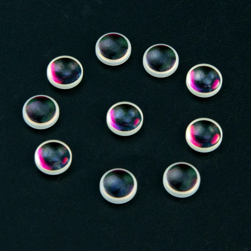 Mini Dupla Lente Convexa Focalizando Cores Artesanato Faça Você Mesmo 76 mm 40 Pcs