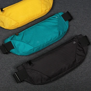 1pc fanny packs mulheres homens correndo saco pacote de cintura hip bum cinto esportes leve à prova dwaterproof água respirável bolsa de telefone