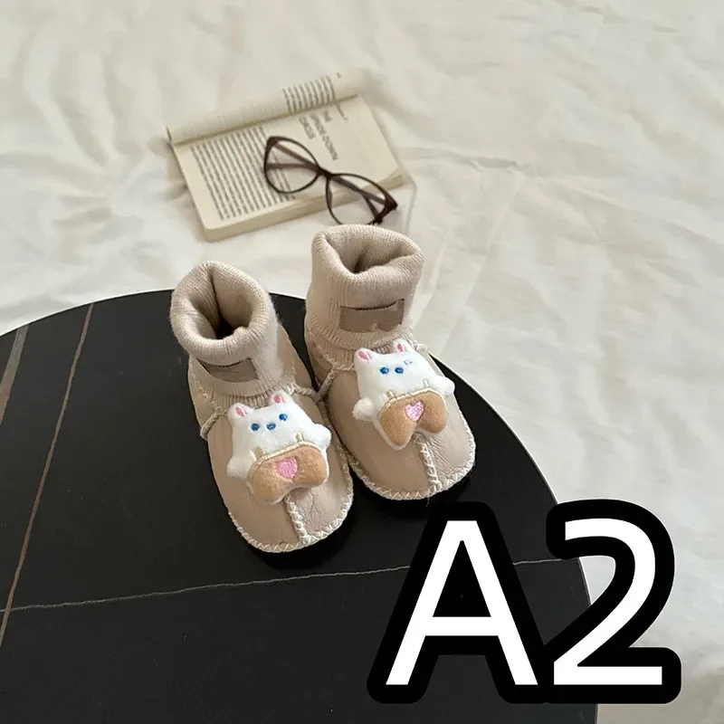 New Fur Integrated Cute And Warm High-quality Baby Shoes A Series