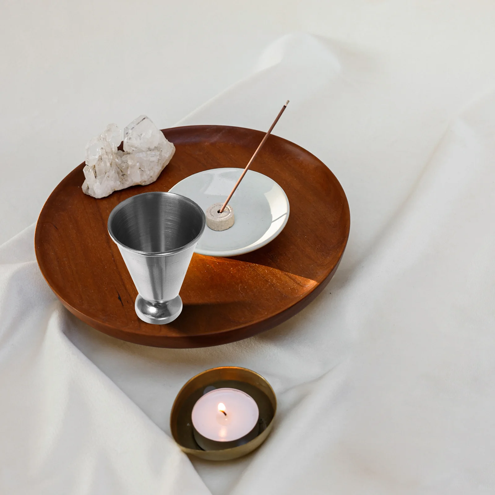 

5Pcs Holy Communion Cups Stainless Steel for Church Services Wine Juice Tableware Religious Gathering Holy Tableware