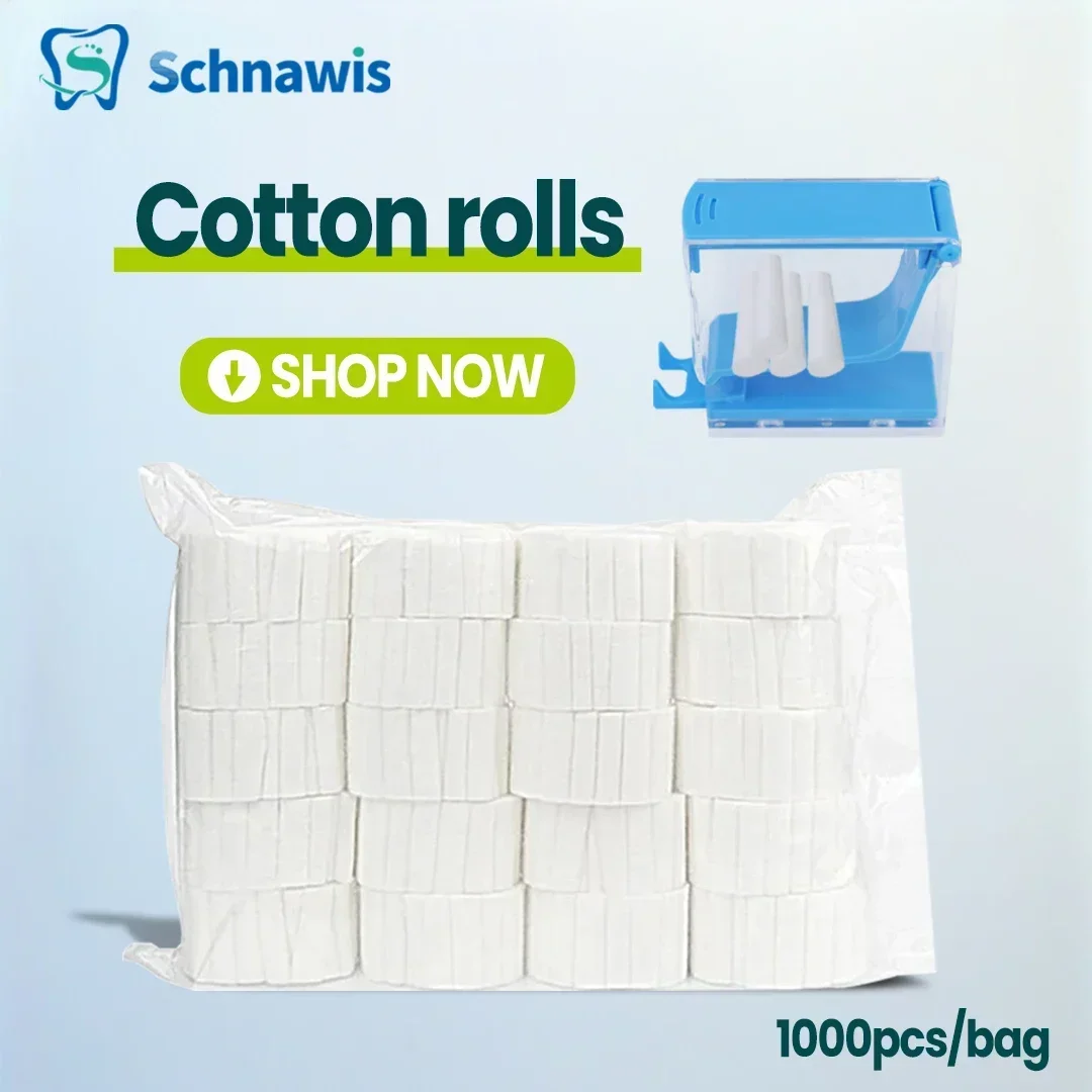 Dental Medical Surgical Cotton Rolls Tooth Gem Cotton Roll Disposable Absorbent Hemostatic Cotton Cloth Dentist Supplies&Cotton