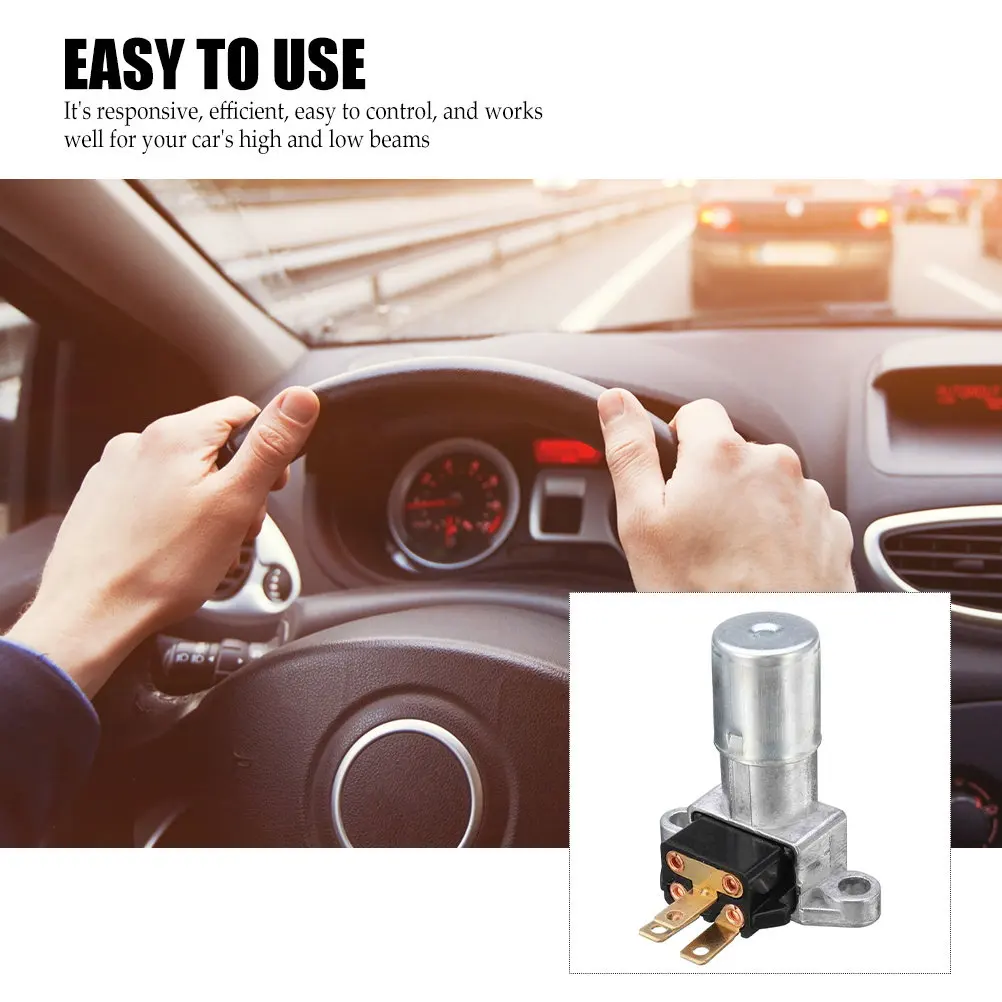 1Pcs Car Lamp Switch High-Beam Low-Beam Controlling Switch Safe Gentle Sturdy Material Direct Replacement Stable Reliable Auto