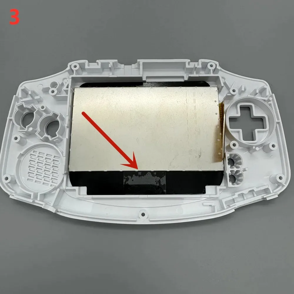 GBA IPS LCD Bez konieczności cięcia obudowy Łatwy montaż 2,9-calowy IPS LCD o wysokiej jasności i zestaw obudowy do GameBoy Advance GBA — zdjęcie produktu 6