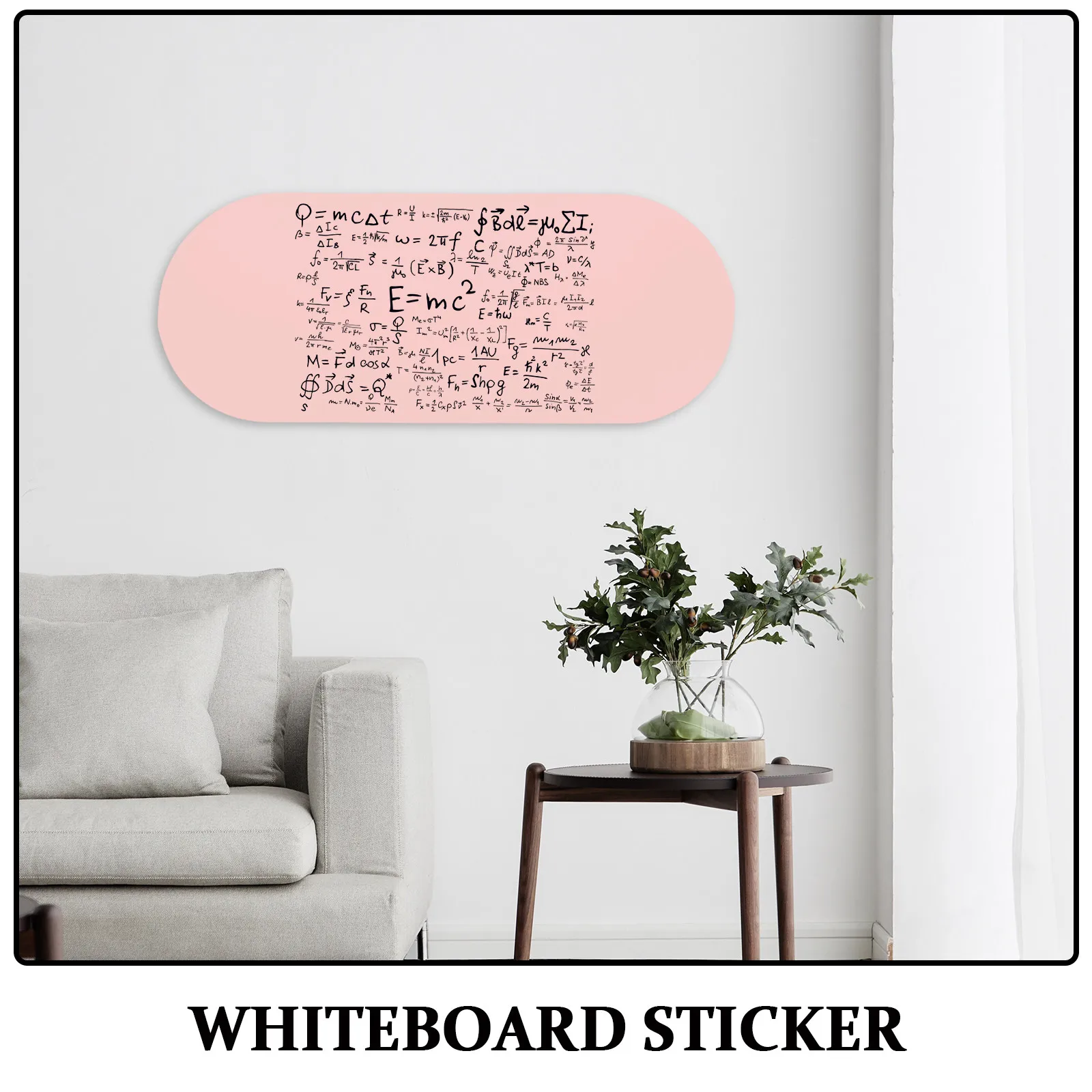 Restickable Dry Erase Board Sticker Self-Adhesive Smooth Surface for Office Classroom Kitchen Fridge Wall Desk Memo