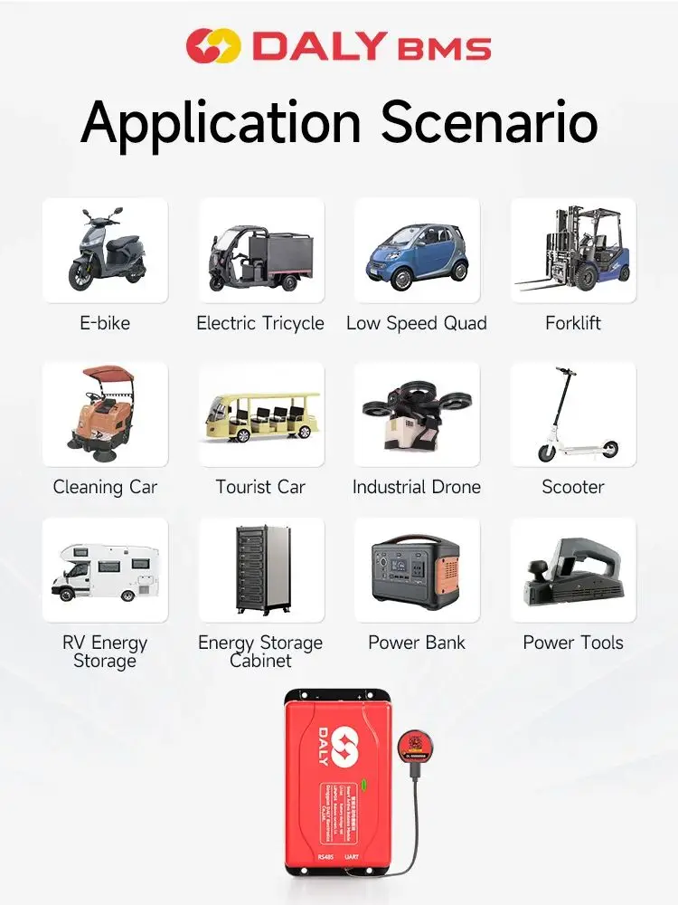 DALY Software Active 1A Balancer z Bluetooth UART 1A 4S 8S Equalizer odpowiedni do pakietów baterii LI-ION Lifepo4 LTO — zdjęcie produktu 6