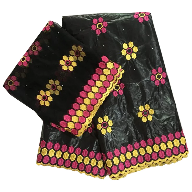 African Bazin Fabrics Riche With Tulle Lace Fabric 2025 Austria Brocade Jacquard Basin Materials For Wedding Dress 5+2 yards/lot