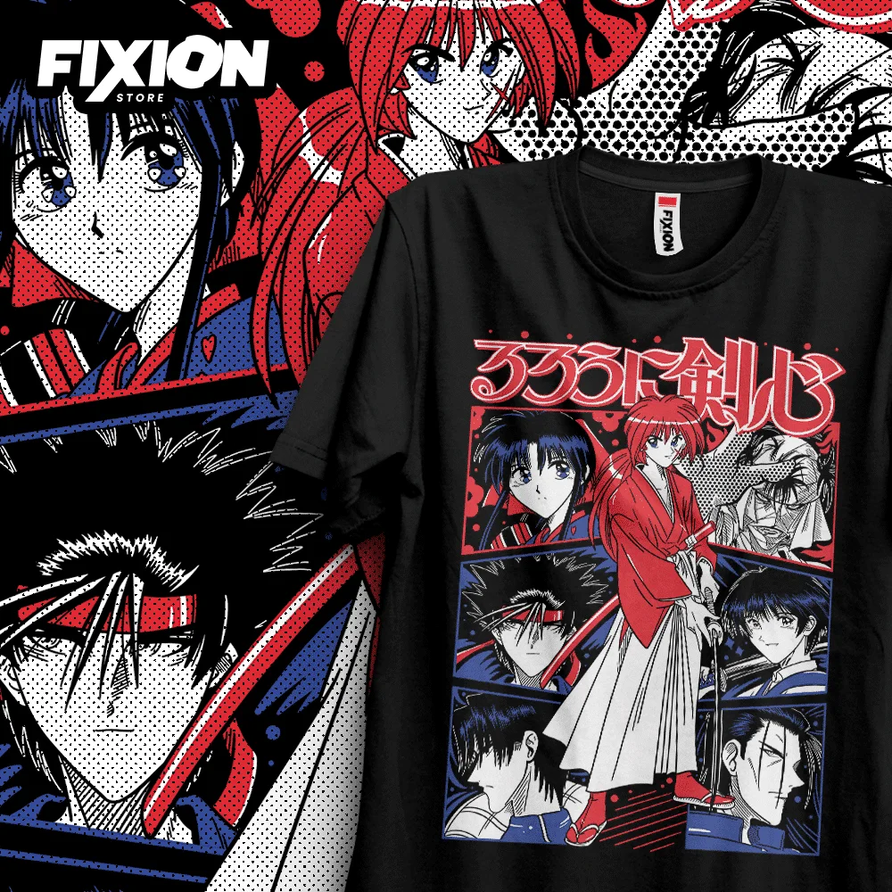 Rurouni Kenshin  JAnime T Shirt Manga Gift For Anime Lover All Size Cotton