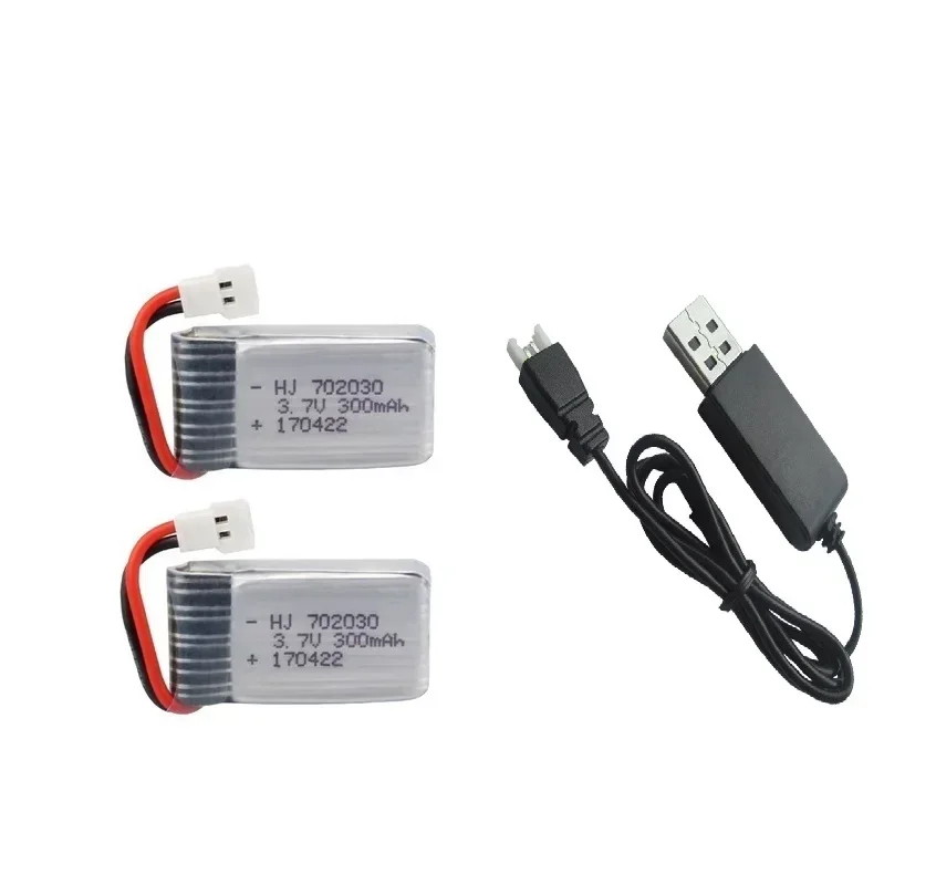 3.7V 300mAh Lipo Battery for Syma X11 X11C WLToys V911S A120 XK A150 V966 FX801 UDI U830 U816A Hubsan X4 H107L DFD F180W F180C