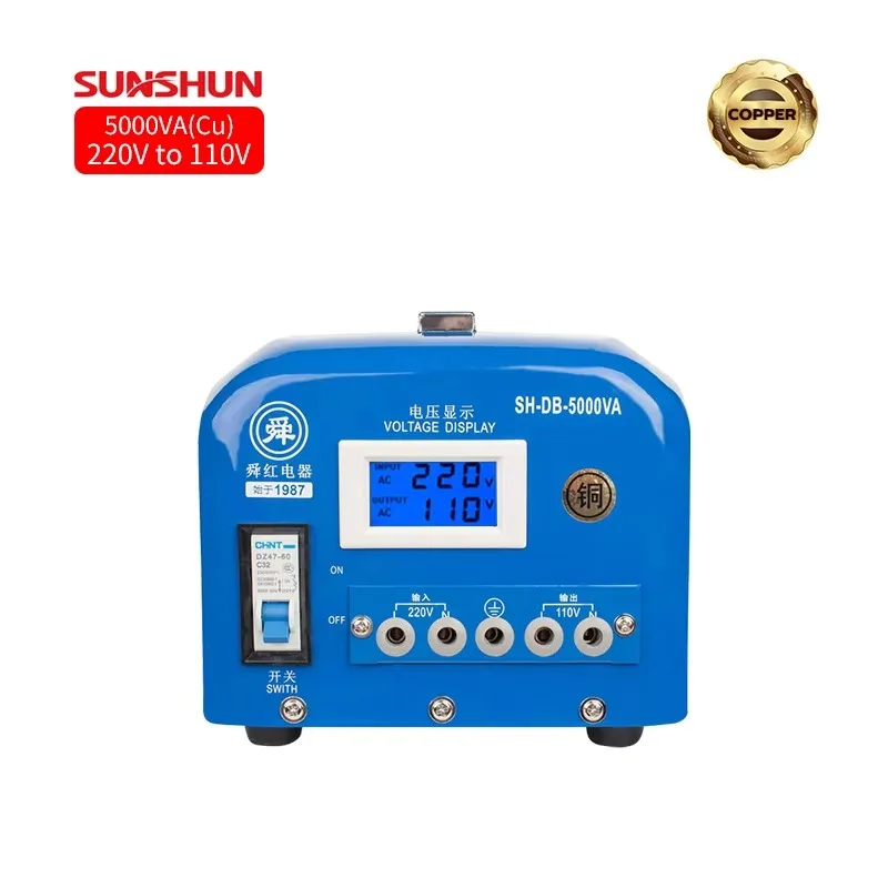Single Phase 5000W Pure Copper Power Transformer 220V 110V Toroidal Air Conditioner Converter 120 240V